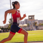 Zahira Moreno en el Festival Cordobés de Atletismo