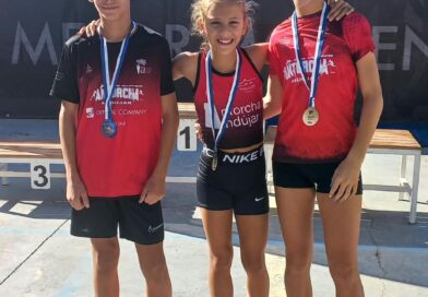 Cuatro atletas del Club Atletismo Antorcha inauguran la temporada con protagonismo en el I Acuatlón Ciudad de Andújar