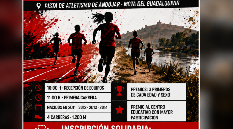235 escolares participarán en el II Campeonato de Cross Escolar Solidario de Andújar